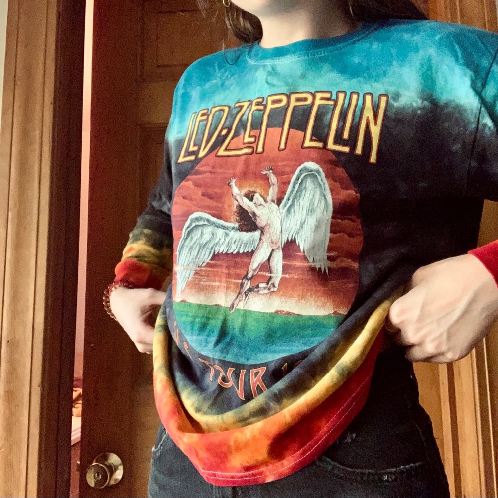 URBAN OUTFITTERS Led Zeppelin Tie-Dye T-Shirt